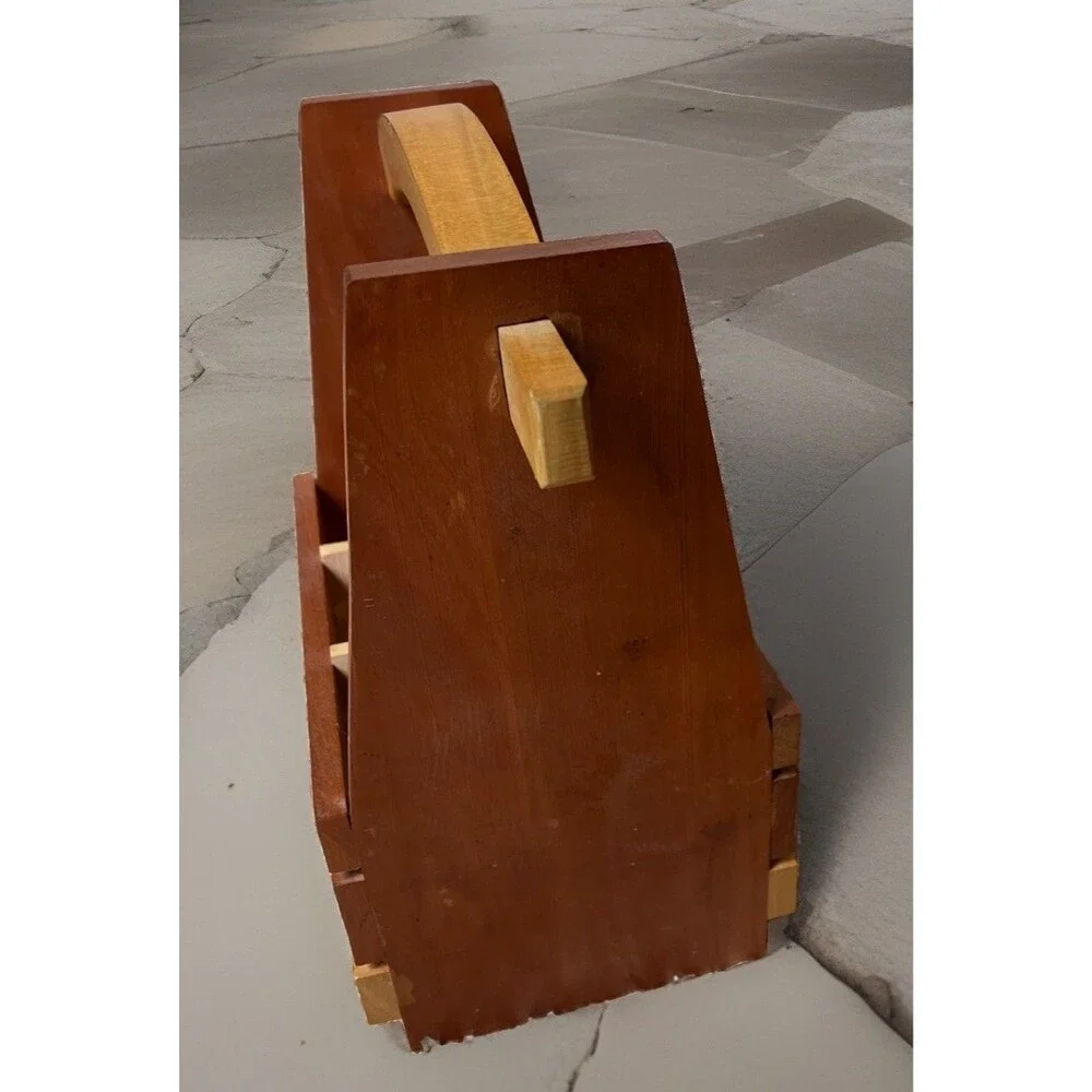 Rustic Wooden (Winkee Handwerker) Beer Caddy Carrier Decor Farmhouse Style